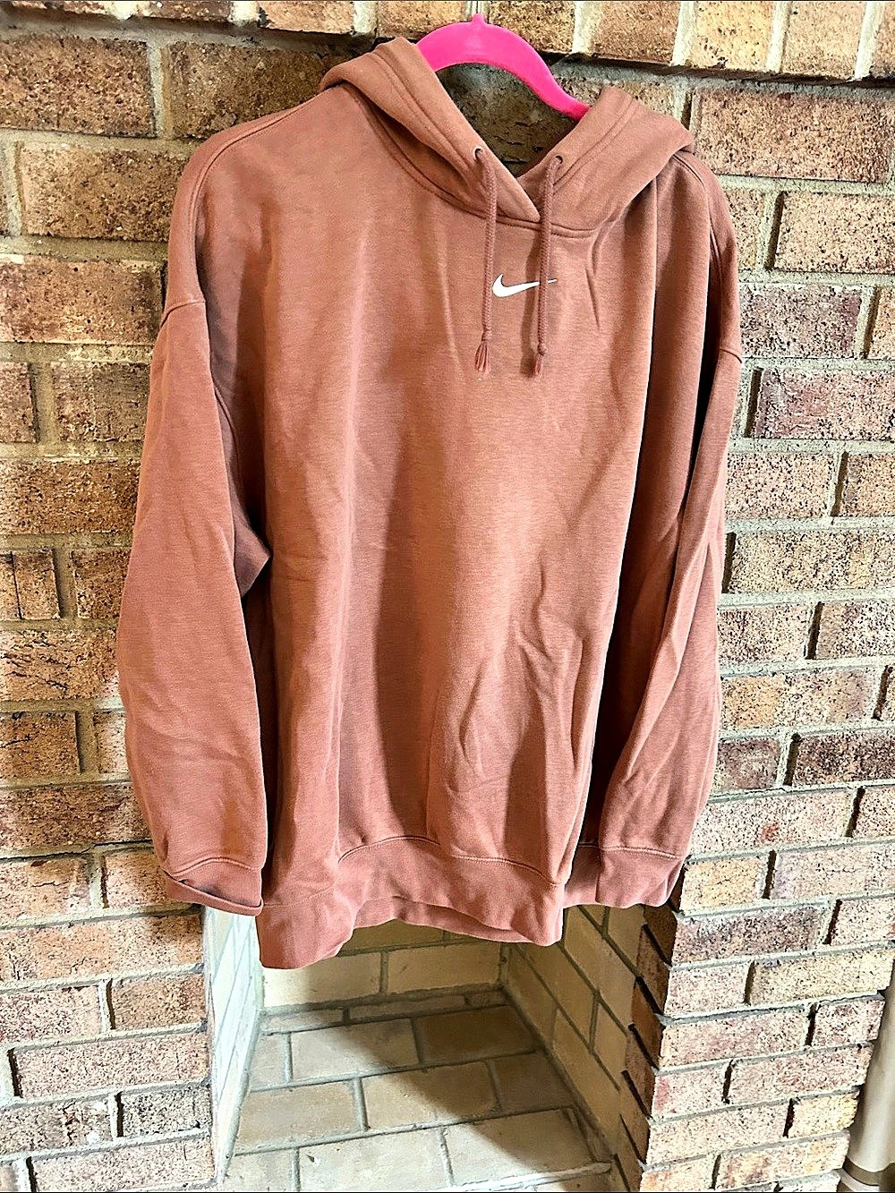 Nike Oversized Pullover Hoodie mauve Large